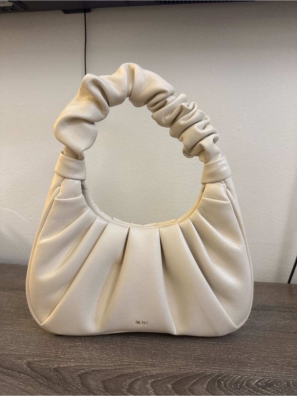 JW Pei Gabbi Ruched Hobo Handbag - White